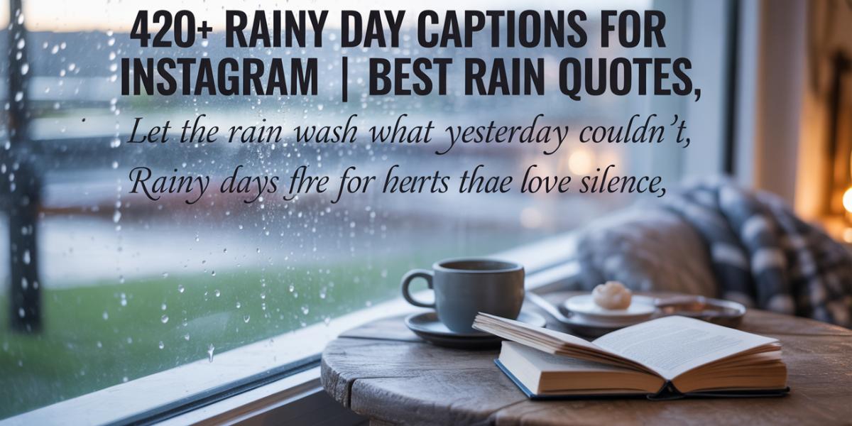 420+ Rainy Day Captions for Instagram | Best Rain Quotes
