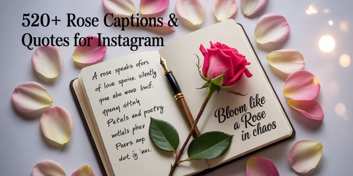 520+ Rose Captions & Quotes for Instagram