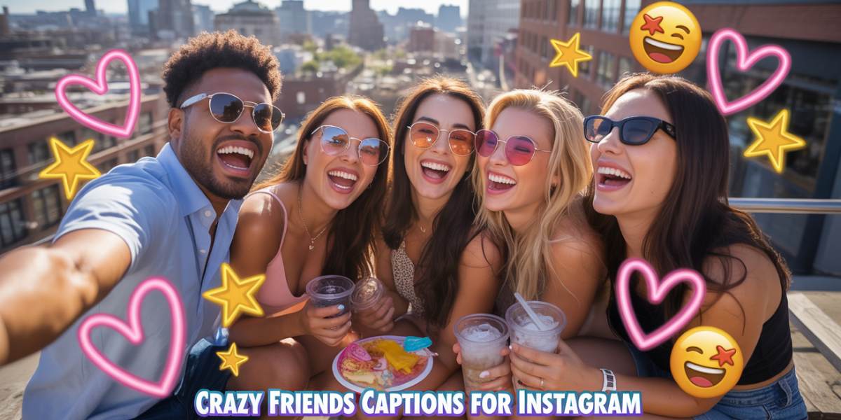 350+ Crazy Friends Captions for Instagram to Make You Smile