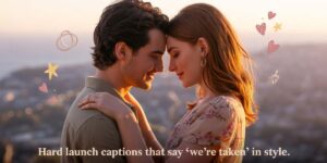 420+ Hard Launch Captions That Say “We’re Taken” in Style